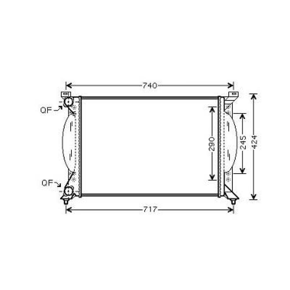 Radiateur, refroidissement du moteur — Audi A4 Berline/Avant (8E) (2000-2004) (+2)