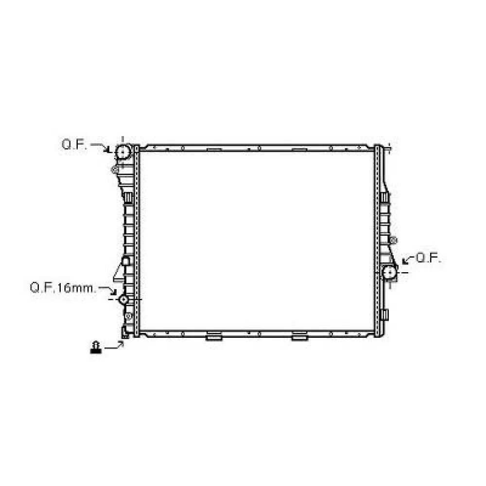 Radiateur, refroidissement du moteur — BMW X5 (E53) (1999-2003)