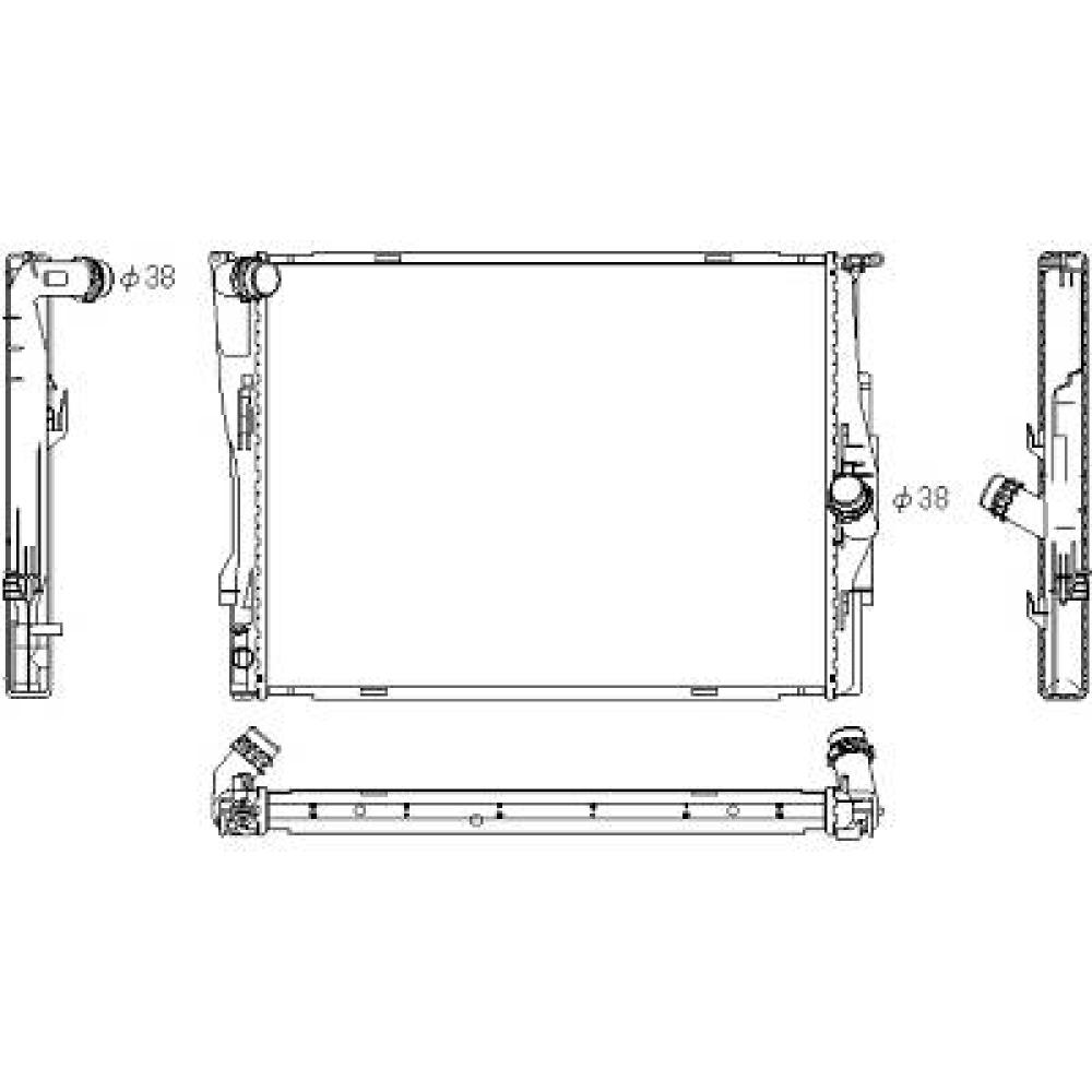 Radiateur, refroidissement du moteur — BMW Série 1 (E81/E87) (2004-2007) (+5)