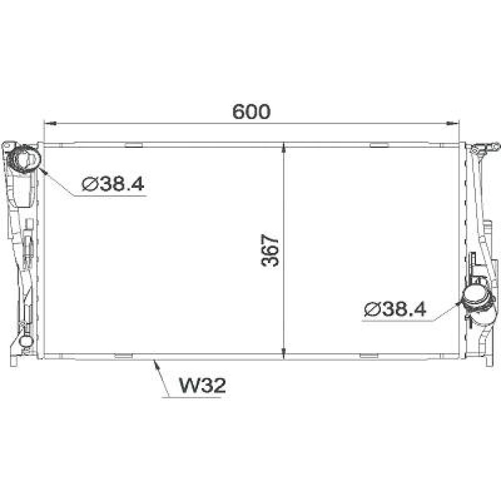 Radiateur, refroidissement du moteur — BMW Série 1 (E81/E87) (2004-2007) (+5)