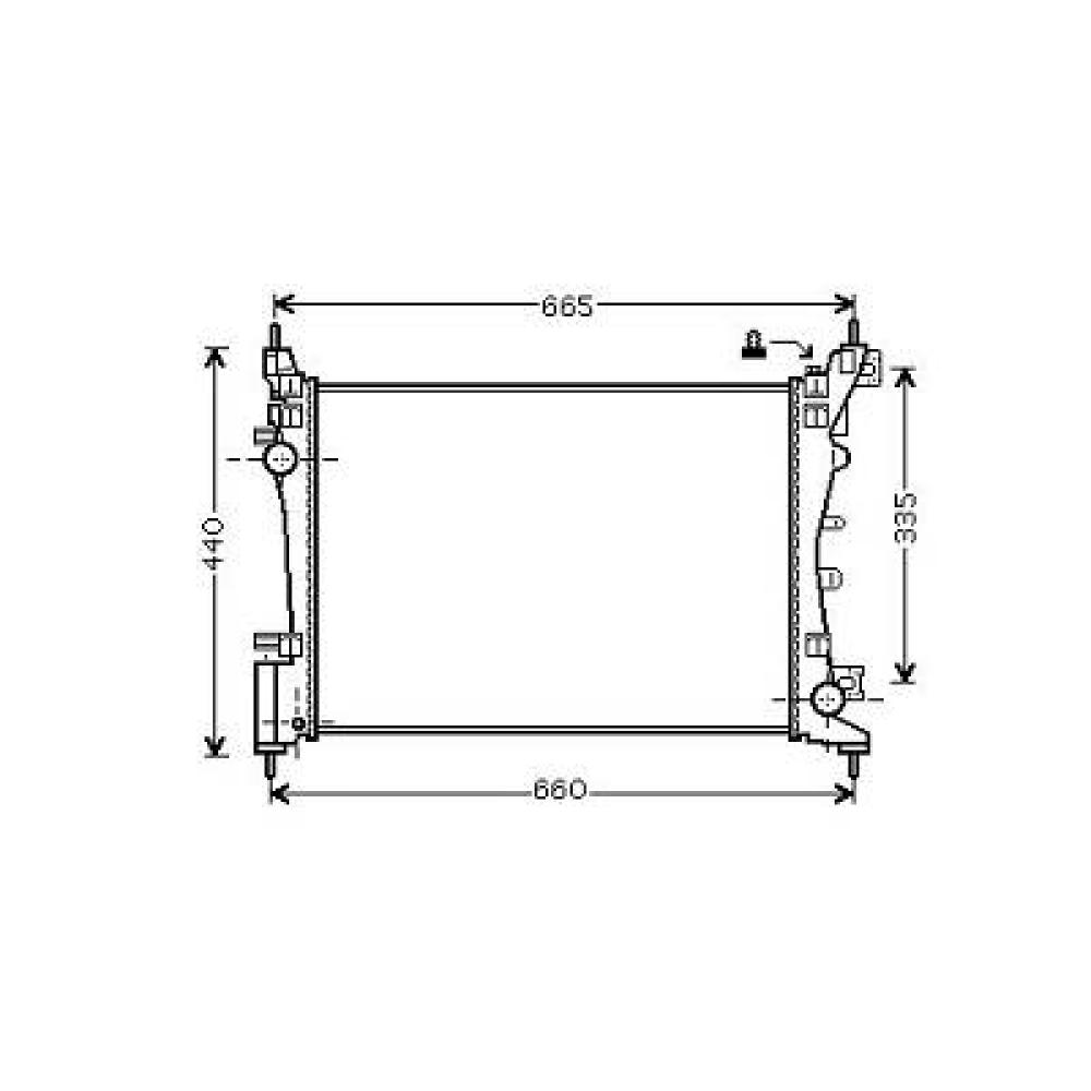 Radiateur, refroidissement du moteur — Fiat Grande Punto (2005-2009) (+2)