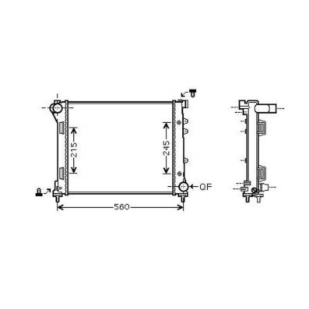 Radiateur, refroidissement du moteur — Fiat 500 (2015-…) (+2)