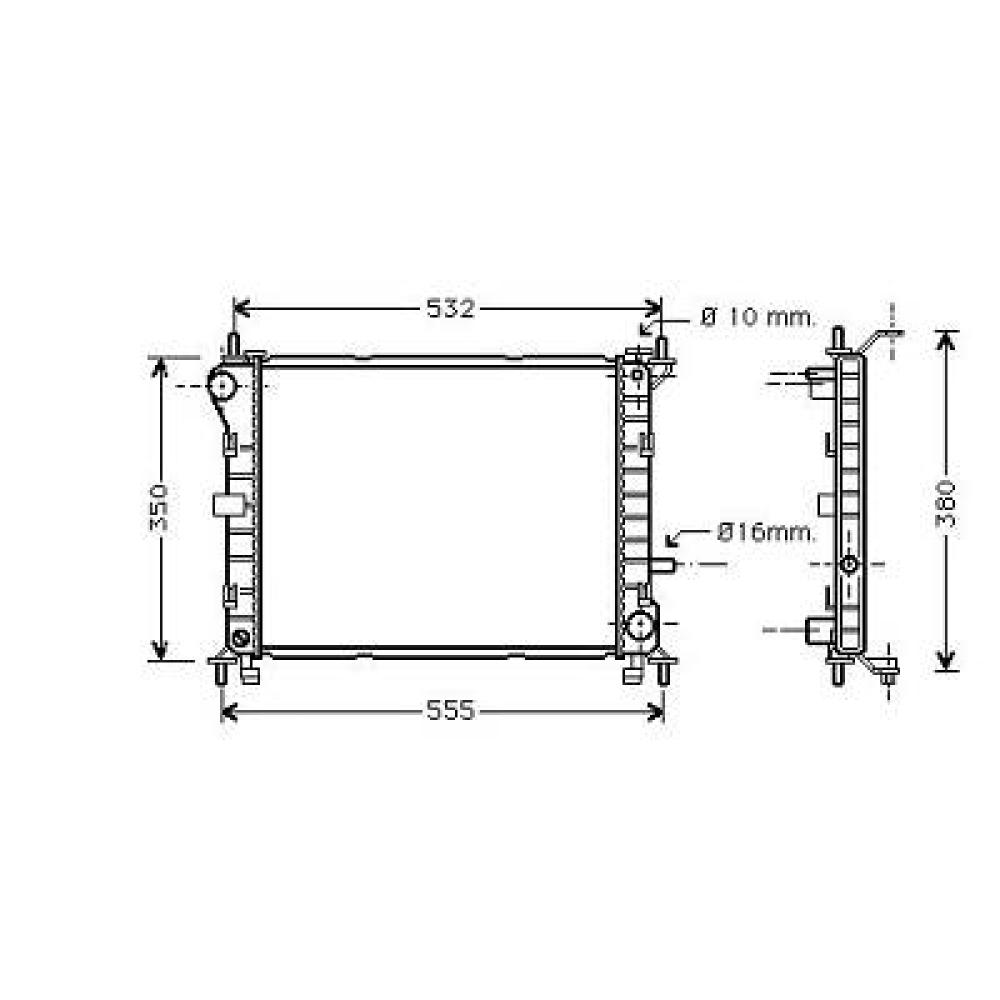 Radiateur, refroidissement du moteur — Ford Focus (2001-2004) (+1)