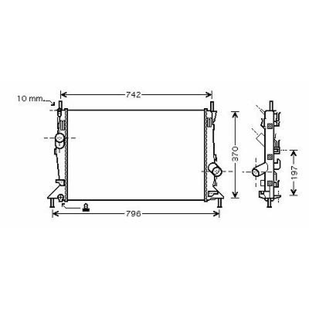 Radiateur, refroidissement du moteur — Ford C-Max (2003-2007) (+8)