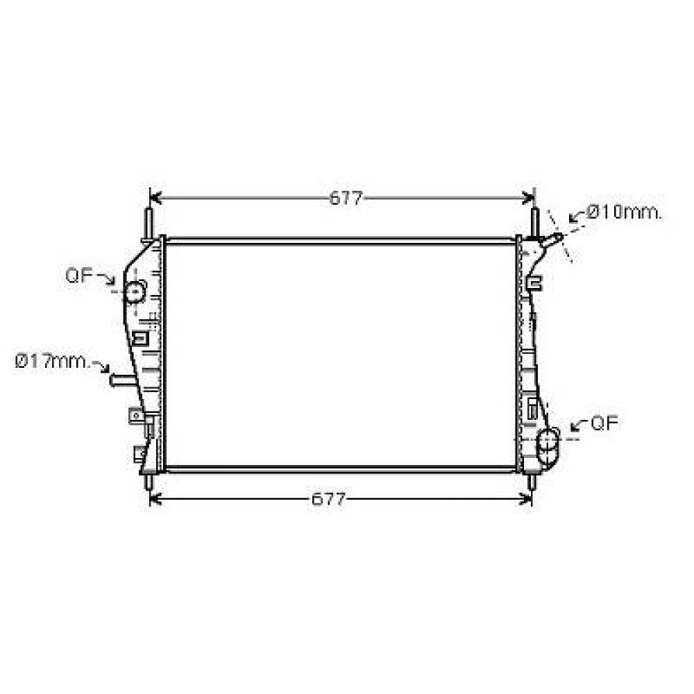 Radiateur, refroidissement du moteur — Ford Mondeo (Berline/Break) (2000-2003) (+1)