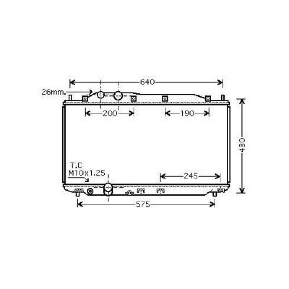 Radiateur, refroidissement du moteur — Honda Civic 3/5 Hatchback (2005-2012)