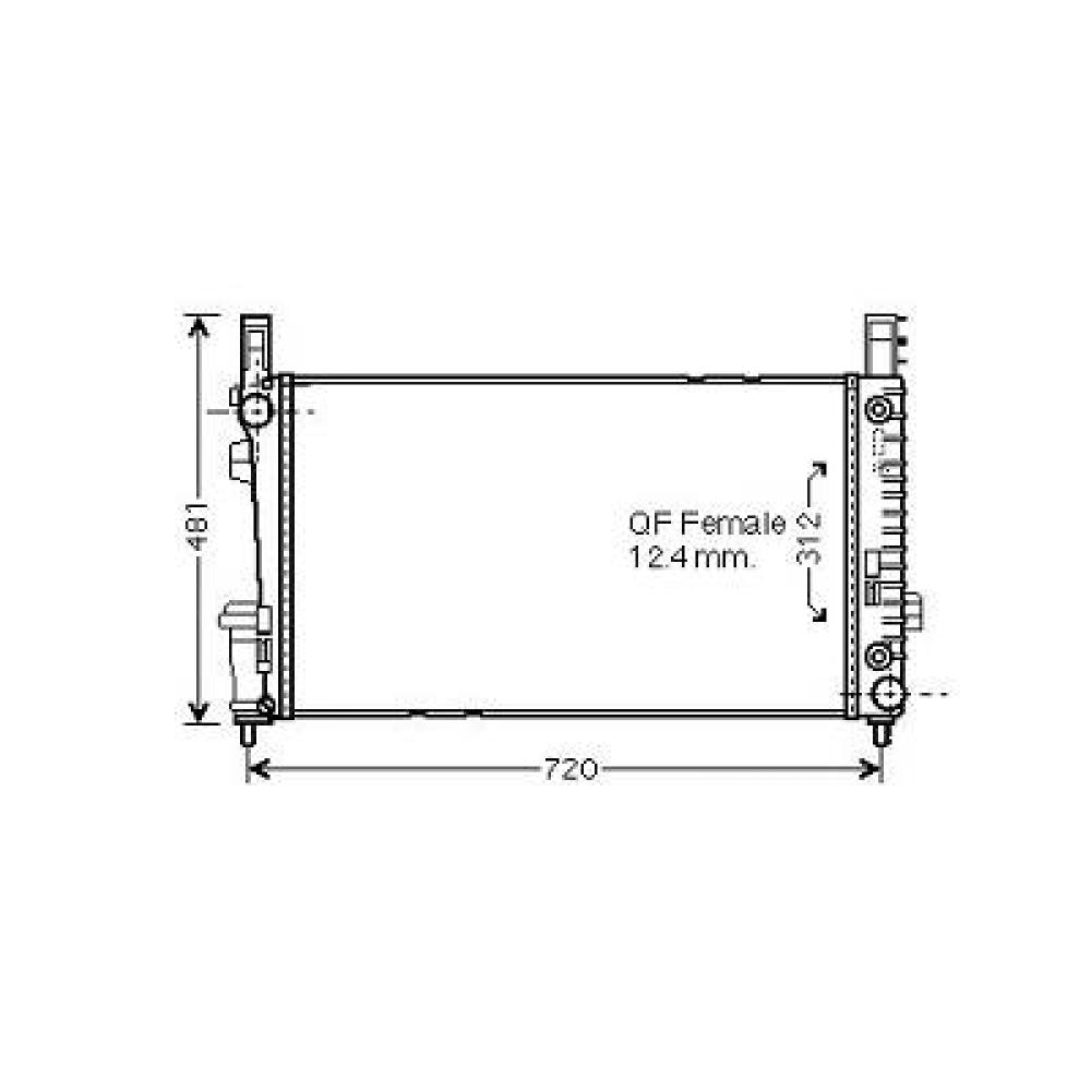Radiateur, refroidissement du moteur — Mercedes-Benz A-Classe W169 (2004-2008) (+3)
