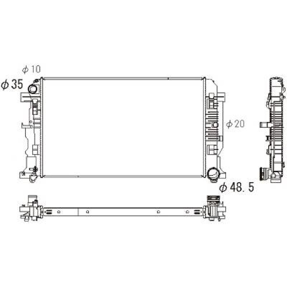 Radiateur, refroidissement du moteur — Volkswagen Crafter (2006-2016)