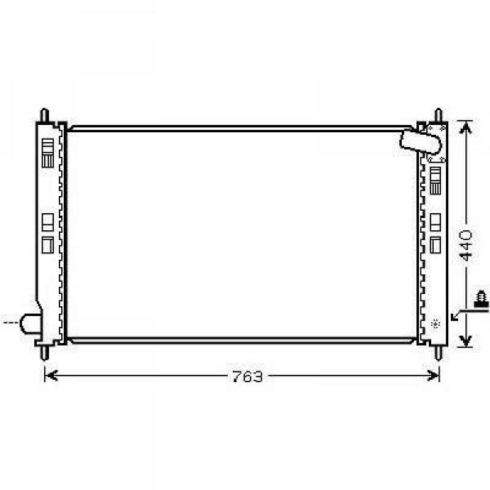 Radiateur, refroidissement du moteur — Mitsubishi ASX (2010-…) (+1)