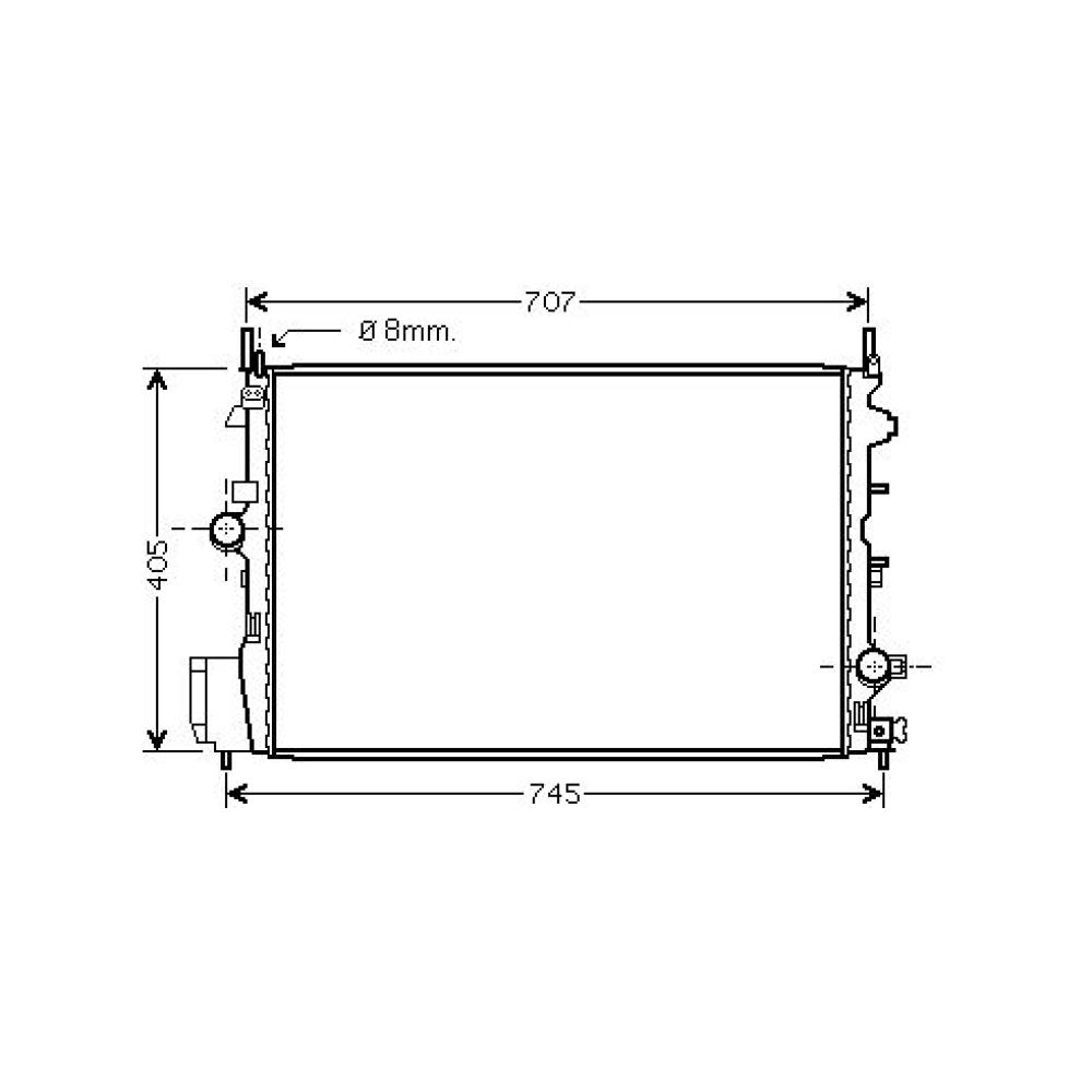 Radiateur, refroidissement du moteur — Fiat Croma (2007-…) (+6)