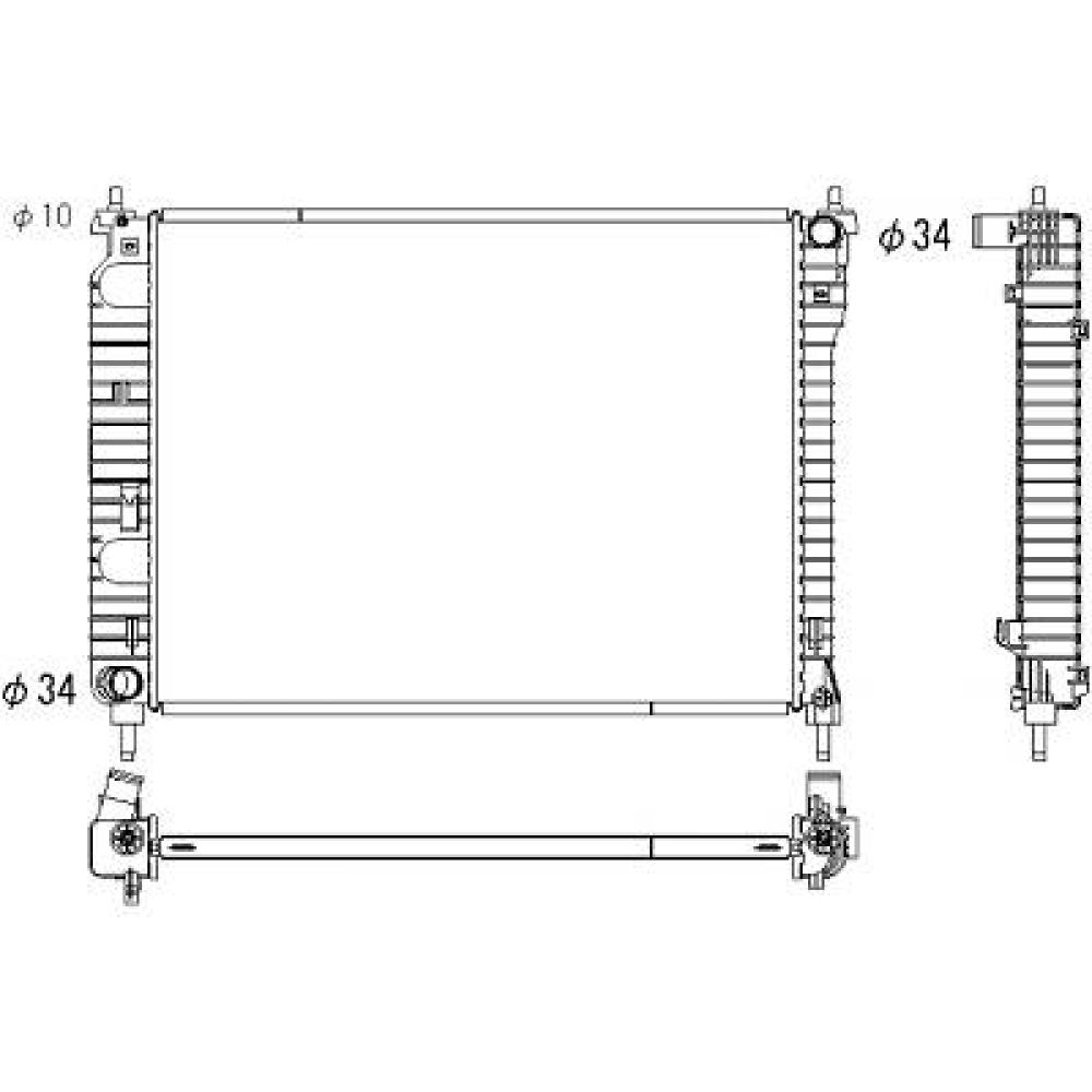 Radiateur, refroidissement du moteur — Opel Antara (2007-2010)