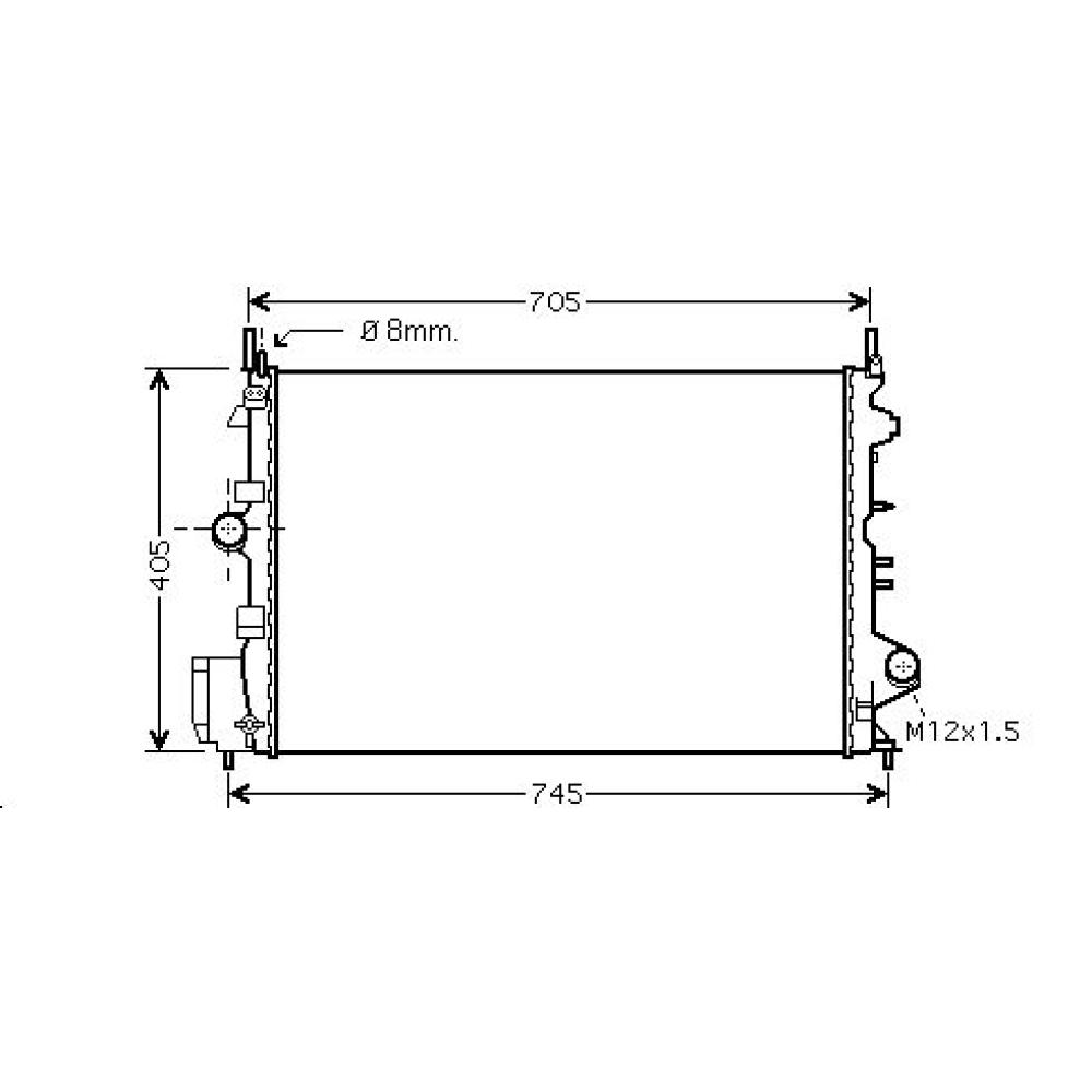 Radiateur, refroidissement du moteur — Fiat Croma (2007-…) (+1)