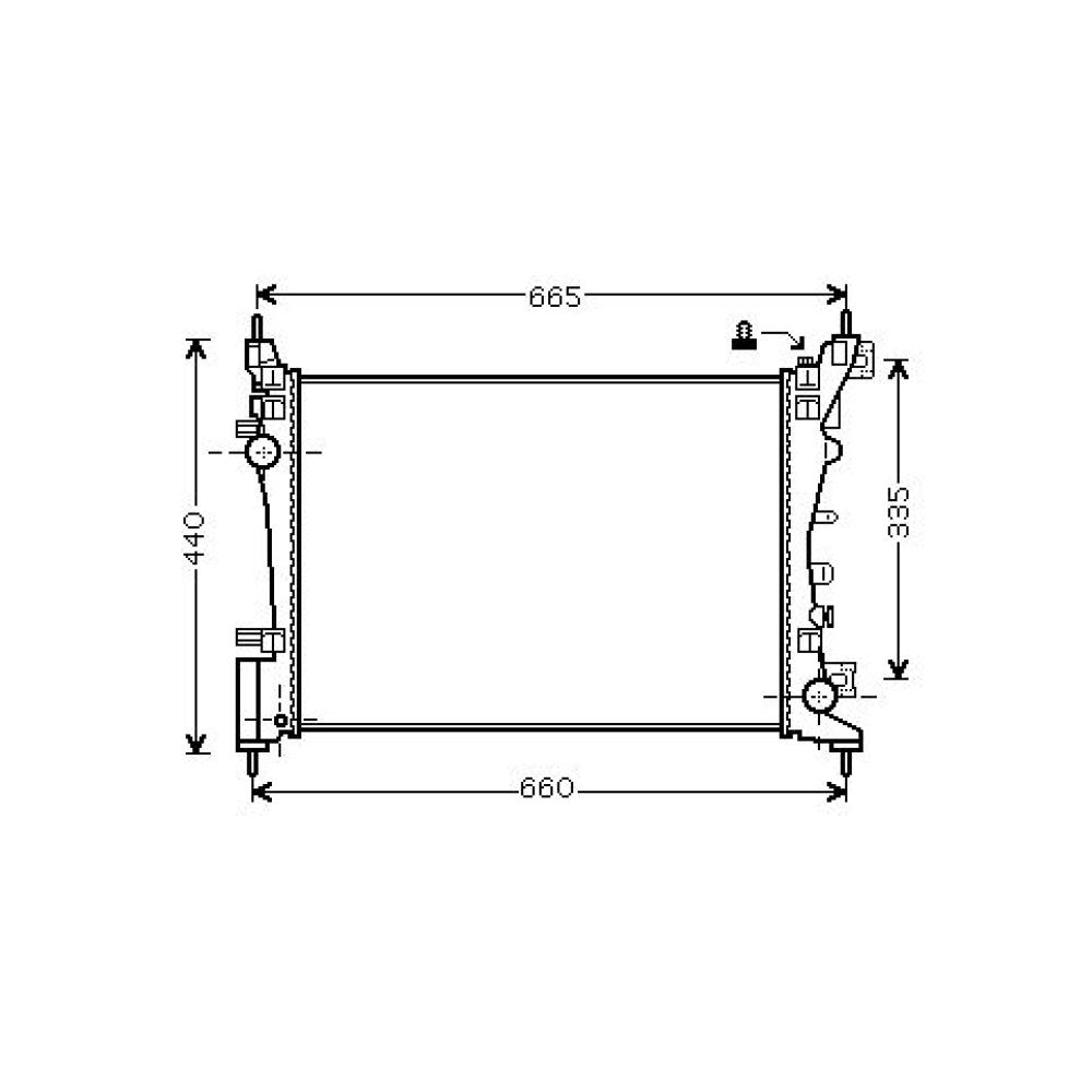 Radiateur, refroidissement du moteur — Opel Adam (2013-…) (+1)