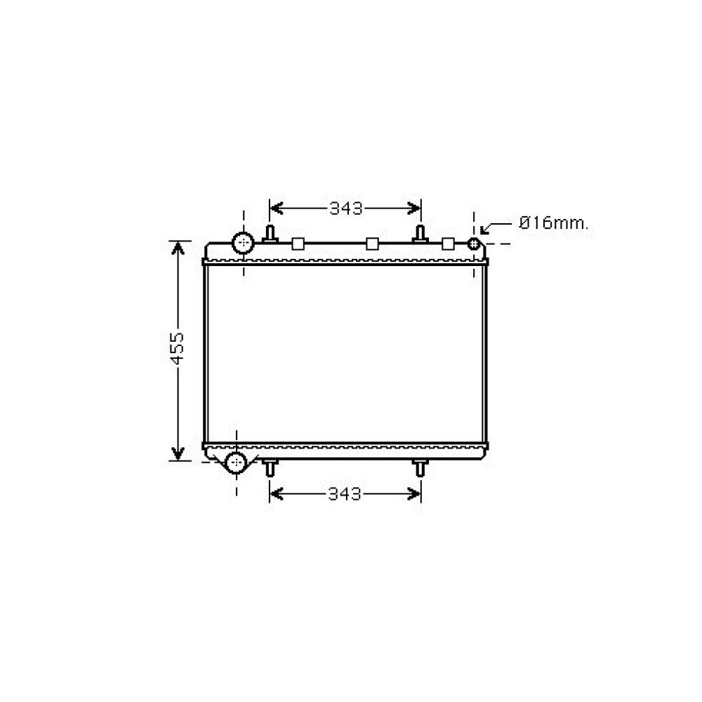 Radiateur, refroidissement du moteur — Citroën C4 3/5 portes (2004-2009) (+2)