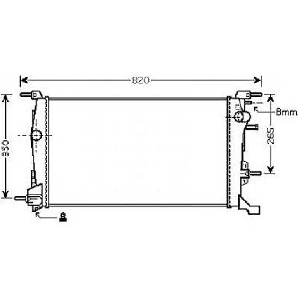 Radiateur, refroidissement du moteur — Renault Megane Coupé (2008-2016) (+3)