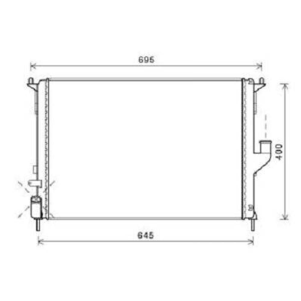 Radiateur, refroidissement du moteur — Dacia Duster (2010-2013) (+2)