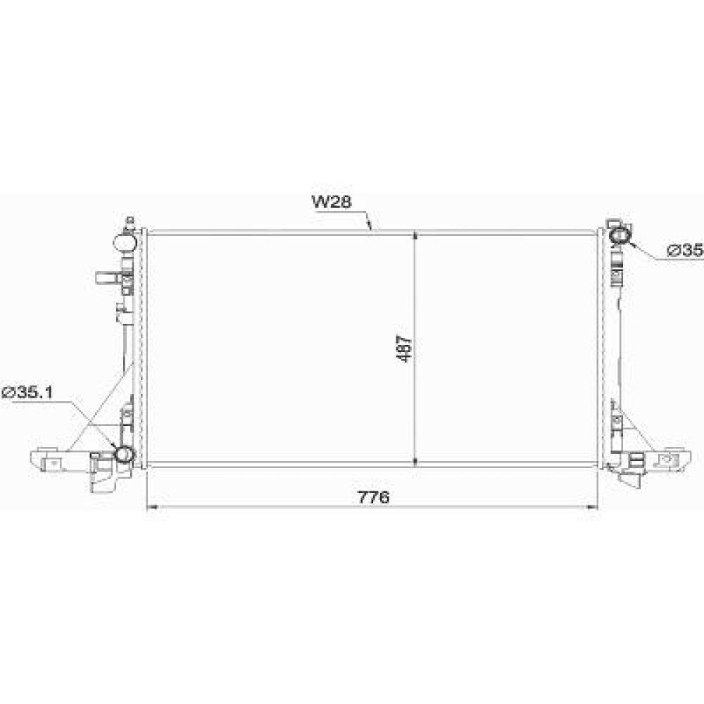 Radiateur, refroidissement du moteur — Opel Movano B (2010-…) (+1)