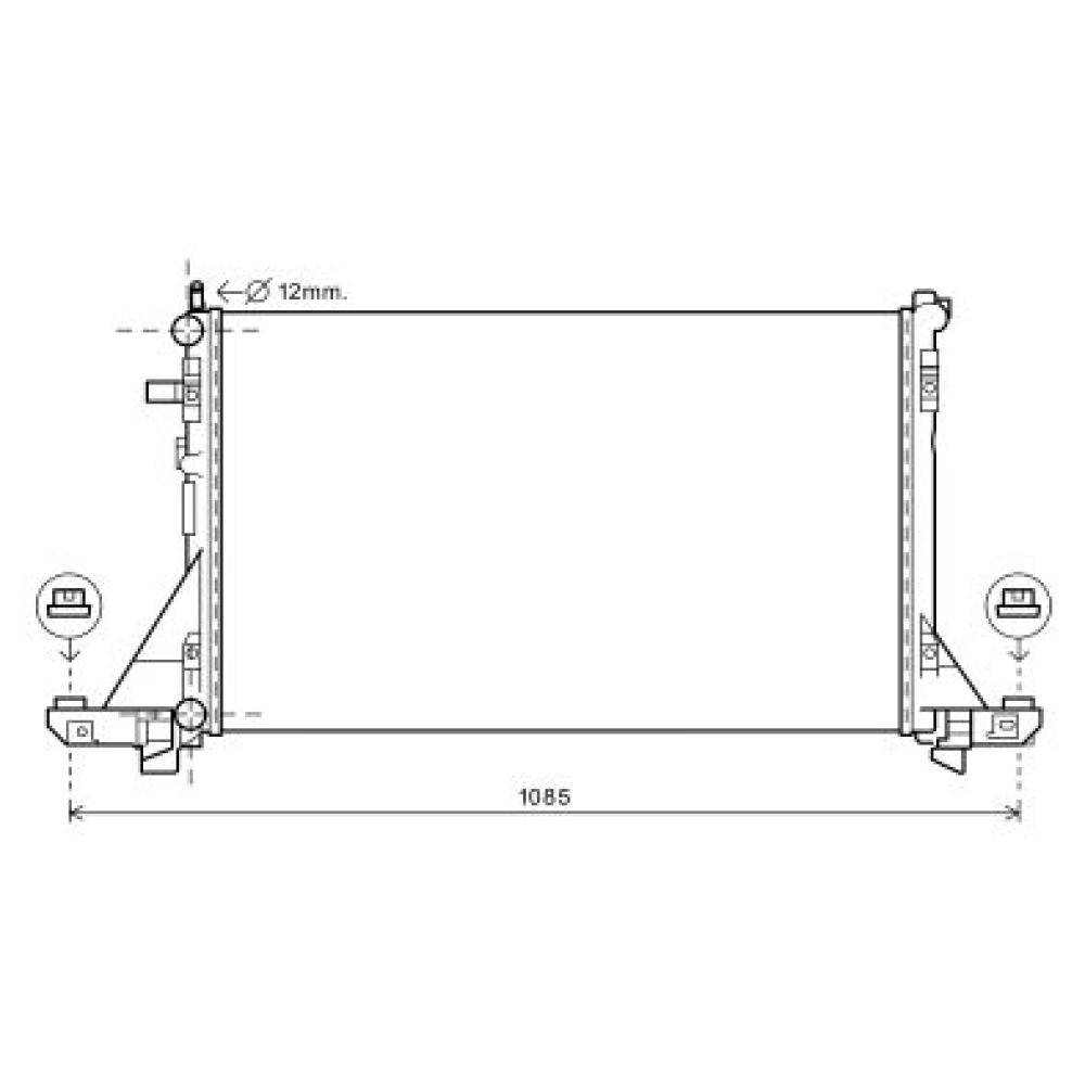 Radiateur, refroidissement du moteur — Opel Movano B (2010-…) (+1)