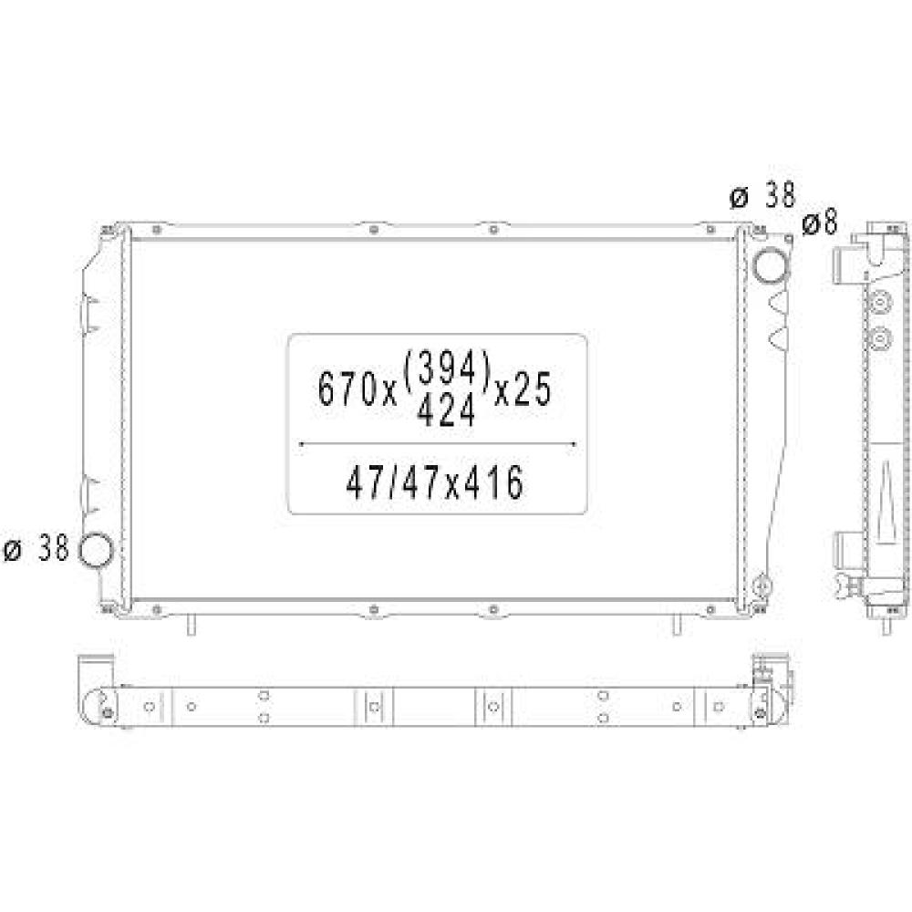 Radiateur, refroidissement du moteur — Subaru Impreza (1993-2001)
