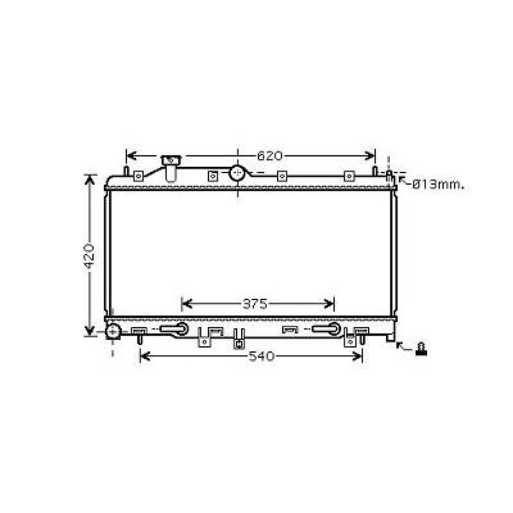 Radiateur, refroidissement du moteur — Subaru Legacy Berline/Break (2003-2009)