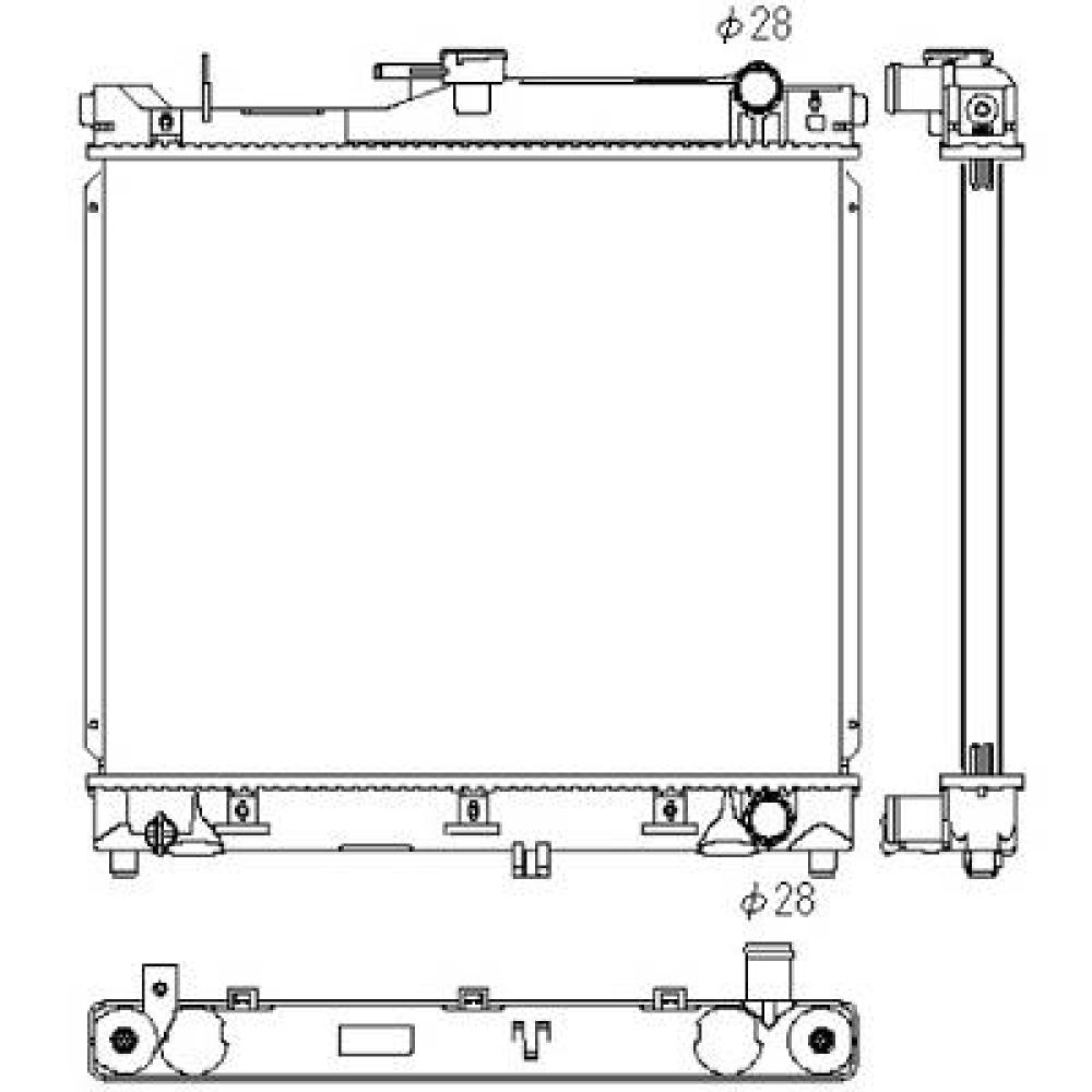 Radiateur, refroidissement du moteur — Suzuki Jimny (1998-2012)