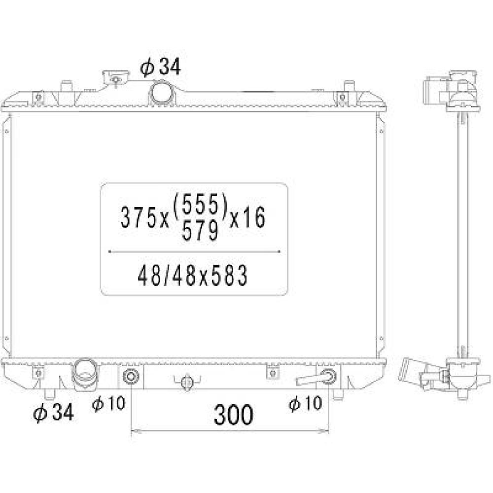 Radiateur, refroidissement du moteur — Suzuki Swift (2005-2010)