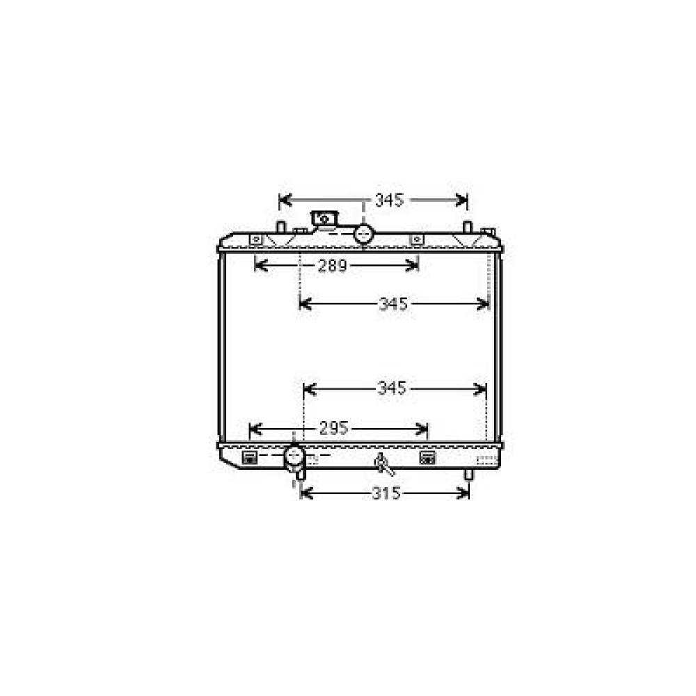 Radiateur, refroidissement du moteur — Opel Agila B (2008-…) (+1)
