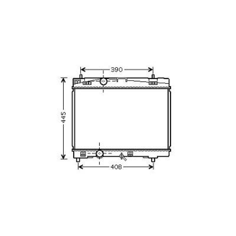 Radiateur, refroidissement du moteur — Toyota Yaris (2006-2008) (+2)