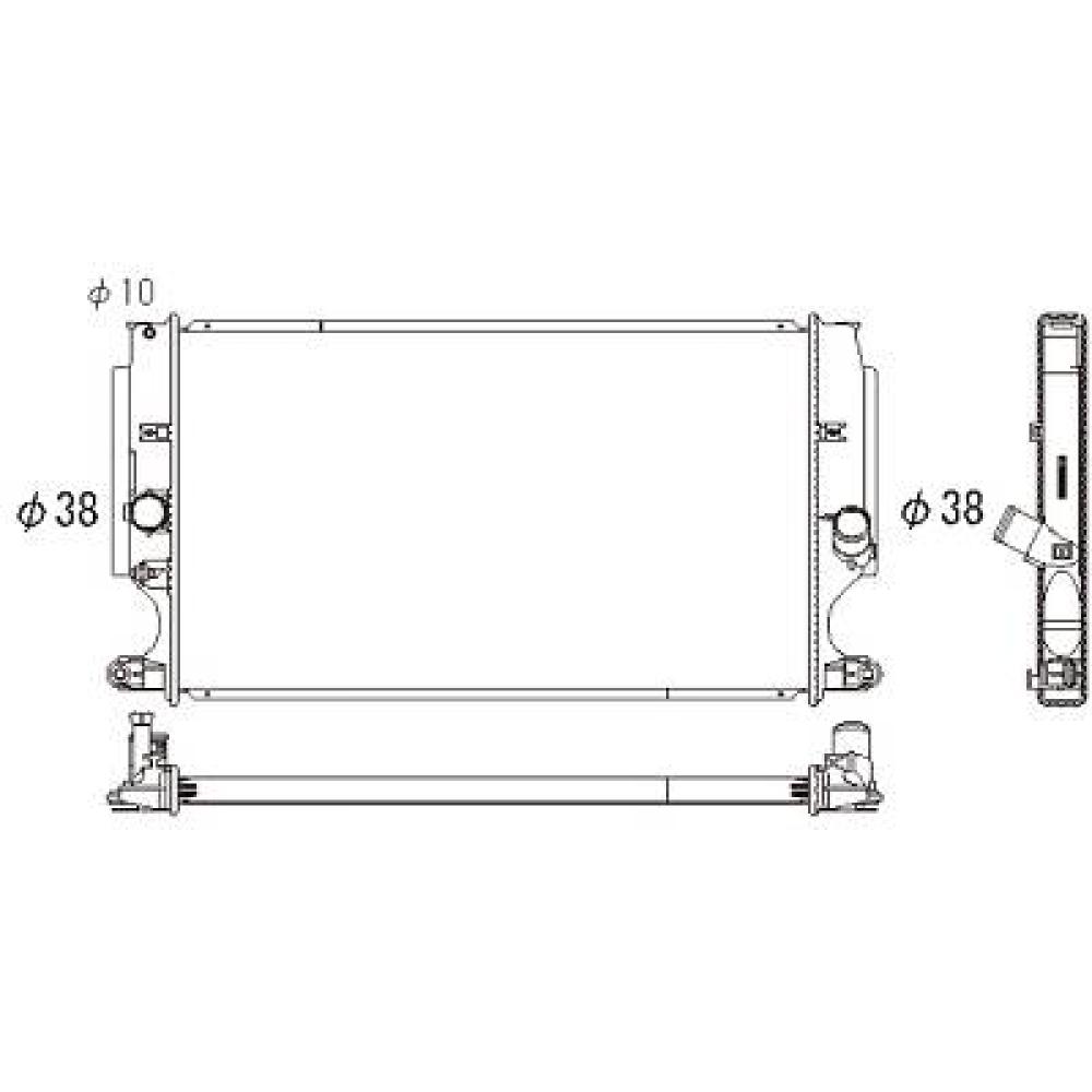 Radiateur, refroidissement du moteur — Toyota Auris (2007-2010) (+3)