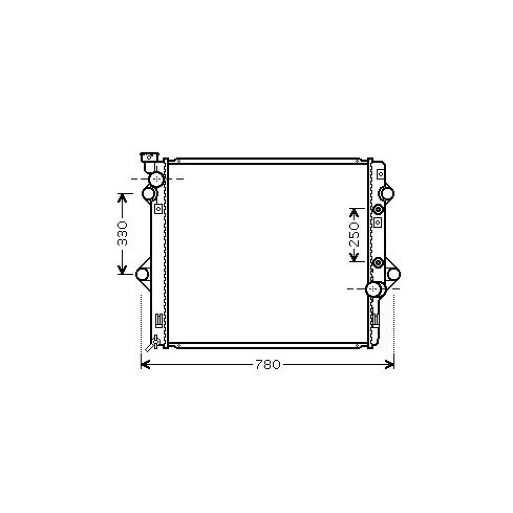 Radiateur, refroidissement du moteur — Toyota Landcruiser Prado (2002-2007)