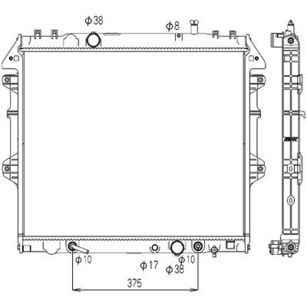 Radiateur, refroidissement du moteur — Toyota Hilux (KUN) (2005-2011)