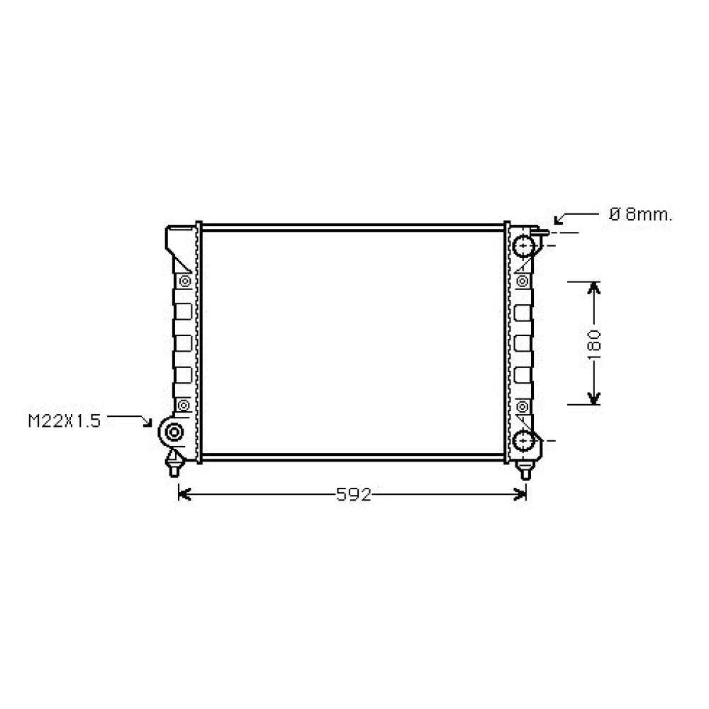 Radiateur, refroidissement du moteur — Seat Toledo (1991-1999) (+2)