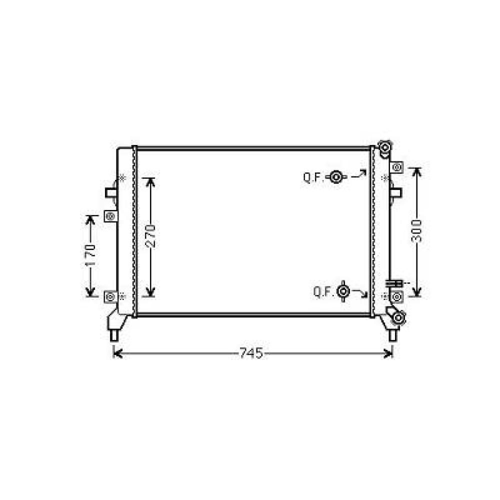 Radiateur, refroidissement du moteur — Skoda Octavia Berline/Break (2008-2013) (+8)