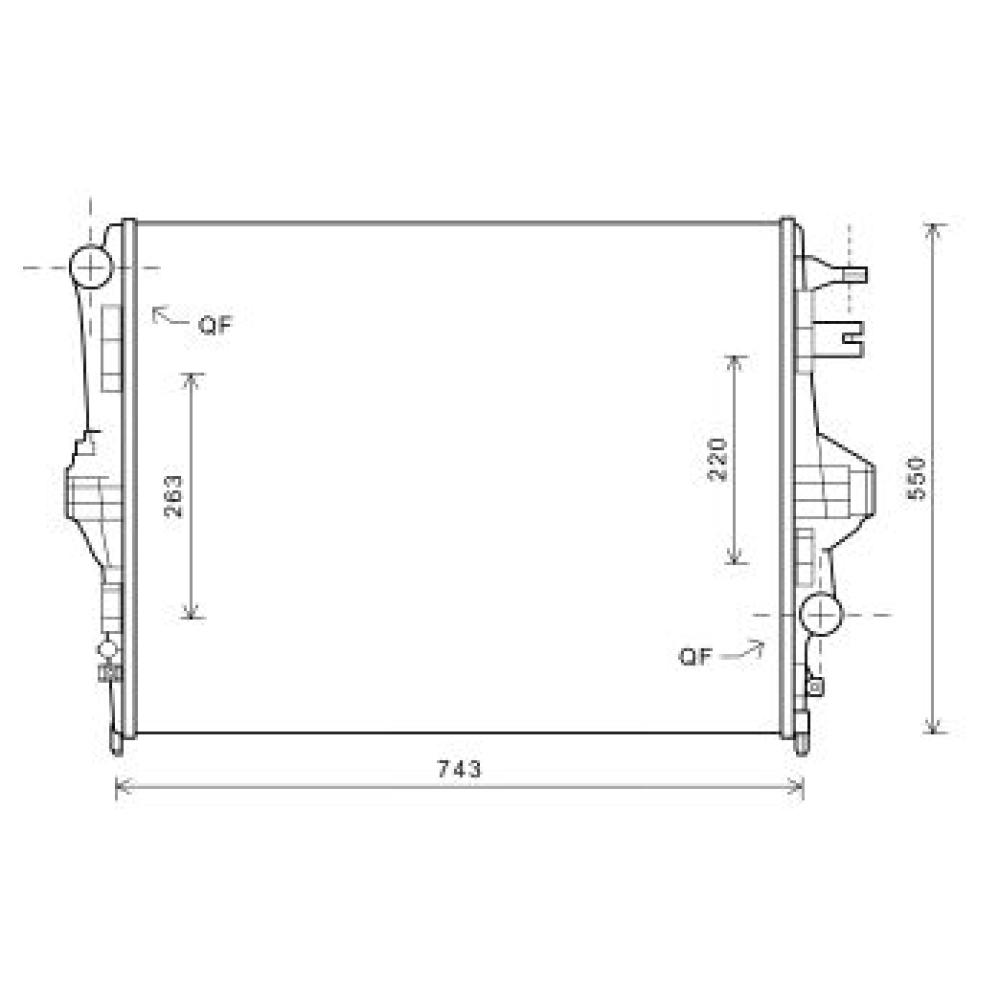 Radiateur, refroidissement du moteur — Volkswagen Touareg (2010-2014)