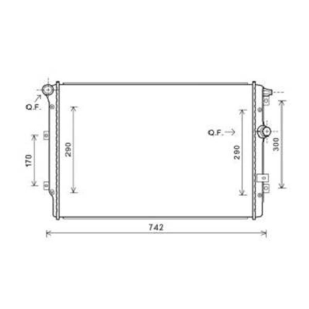 Radiateur, refroidissement du moteur — Seat Alhambra (2010-…) (+1)