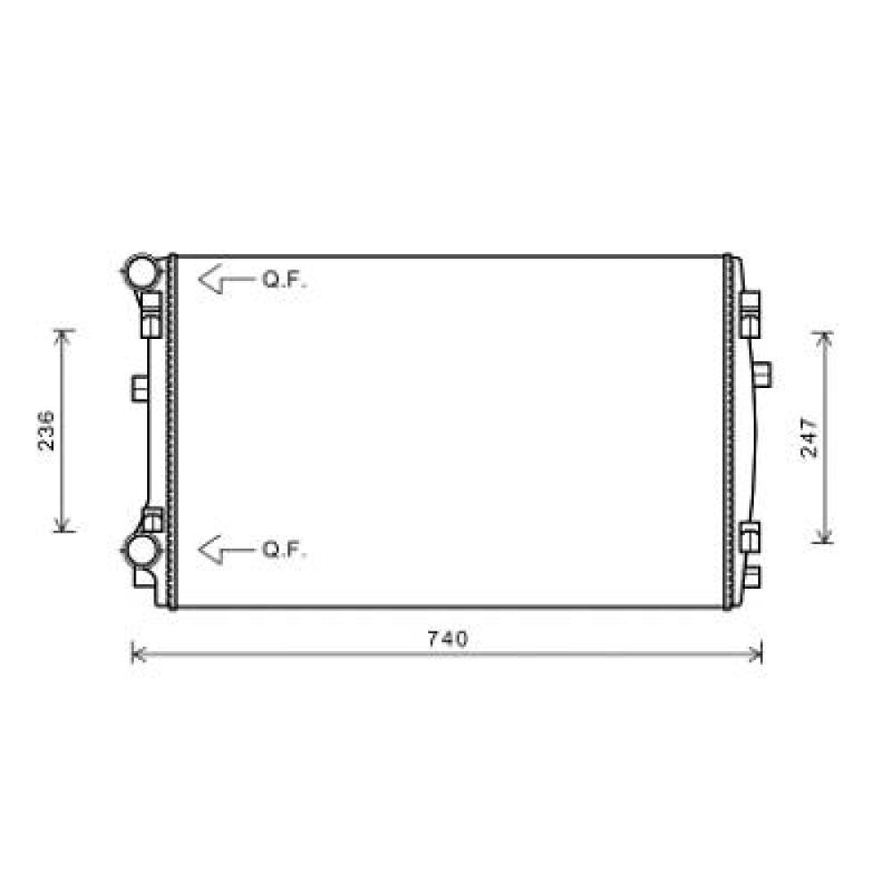 Radiateur, refroidissement du moteur — Seat Leon Berline/Break (2013-2016) (+4)