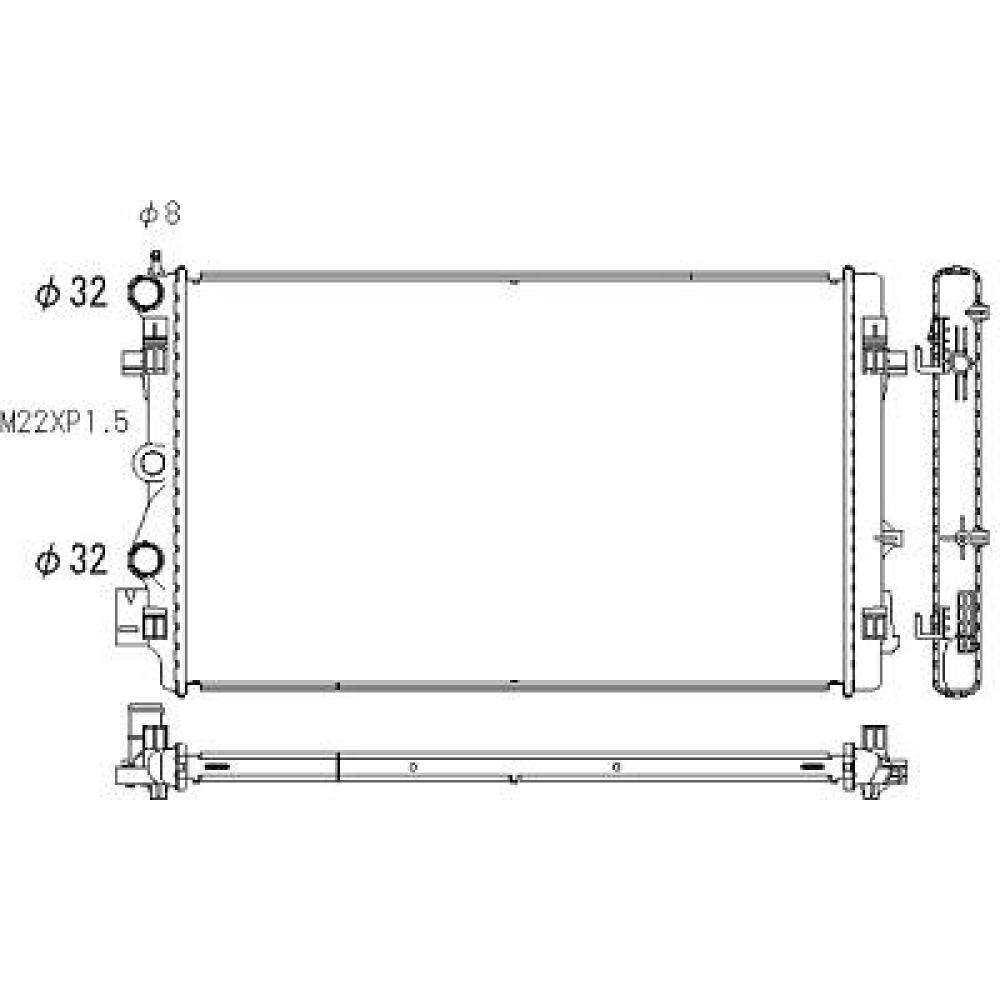 Radiateur, refroidissement du moteur — Audi A1 (2010-2015) (+11)