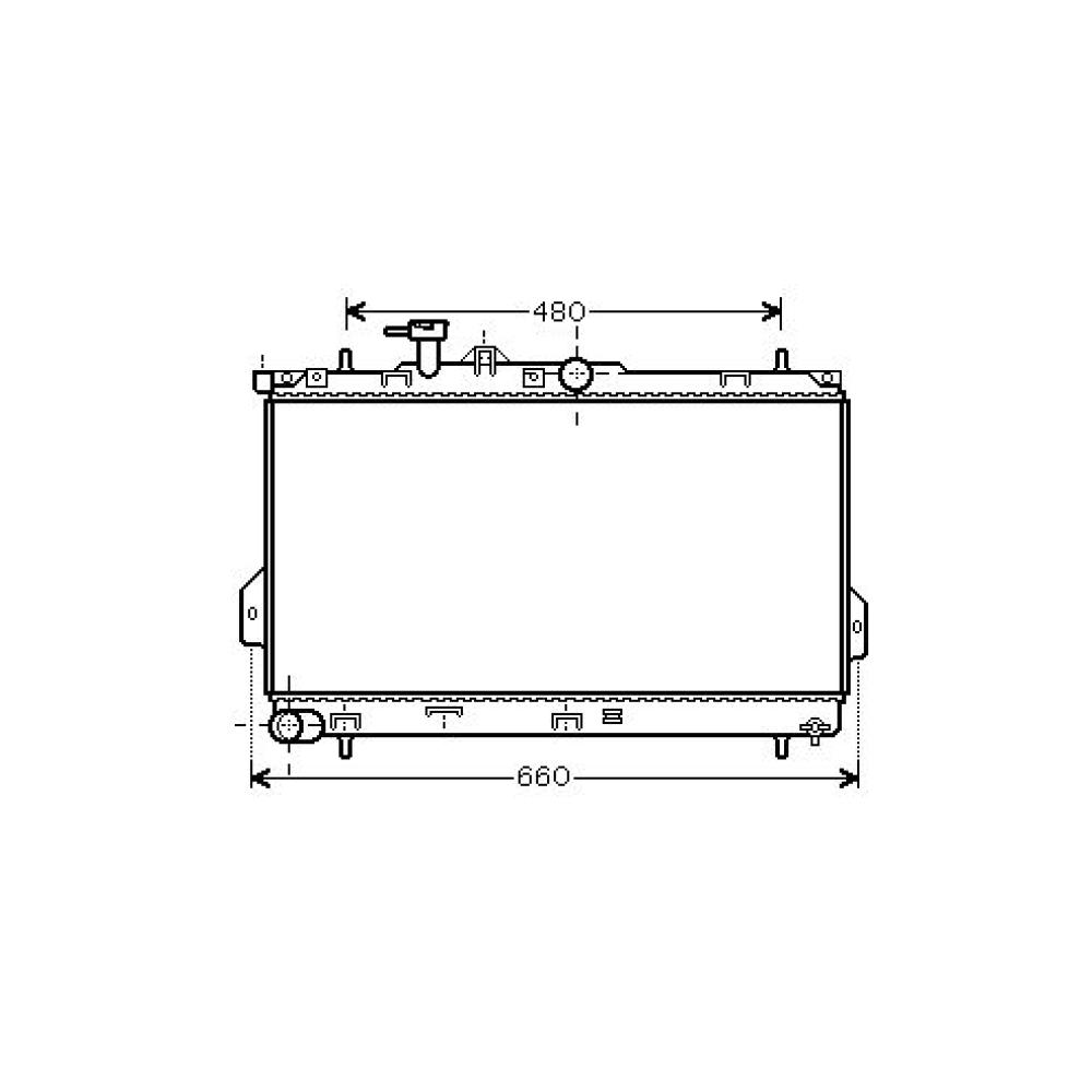 Radiateur, refroidissement du moteur — Hyundai Matrix (2001-2005) (+1)