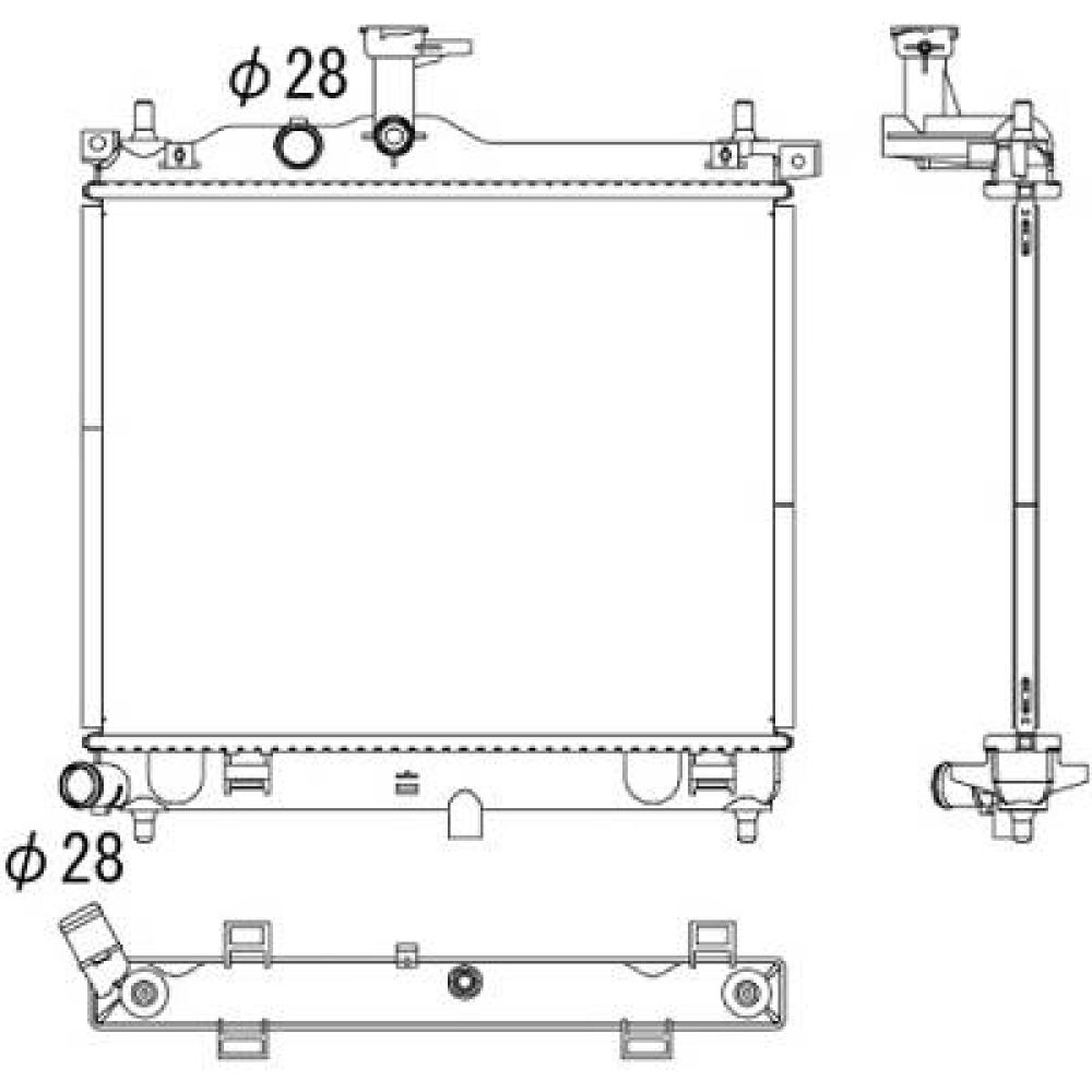 Radiateur, refroidissement du moteur — Hyundai I 10 (2008-2011) (+1)