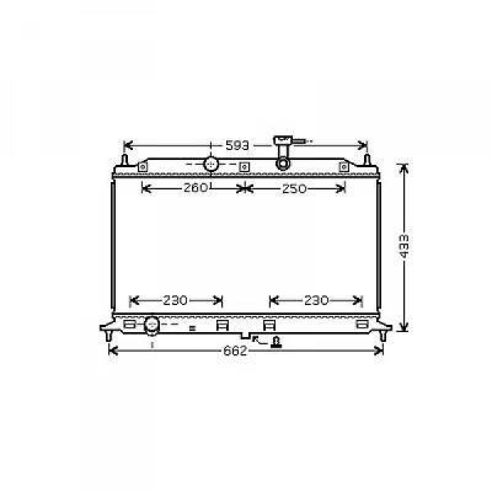 Radiateur, refroidissement du moteur — Kia Rio II 4/5 portes (2005-2011)