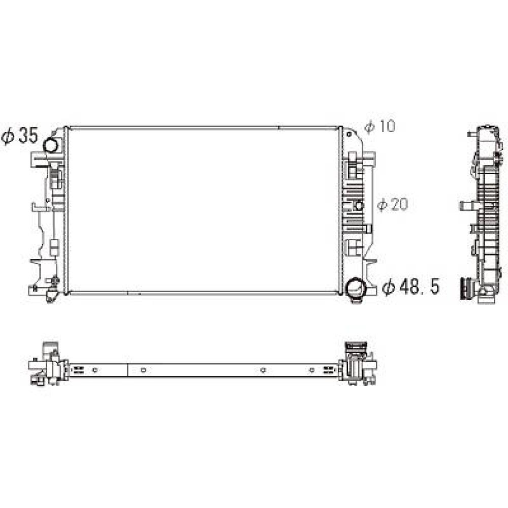 Radiateur, refroidissement du moteur — Mercedes-Benz Sprinter (2006-2013) (+1)