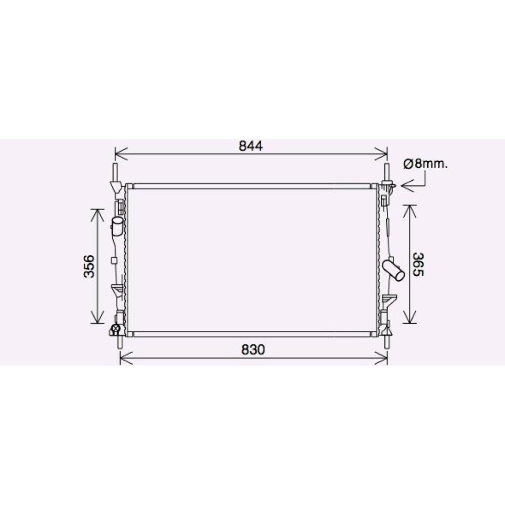 Radiateur, refroidissement du moteur — Ford Transit (2014-2019) (+1)